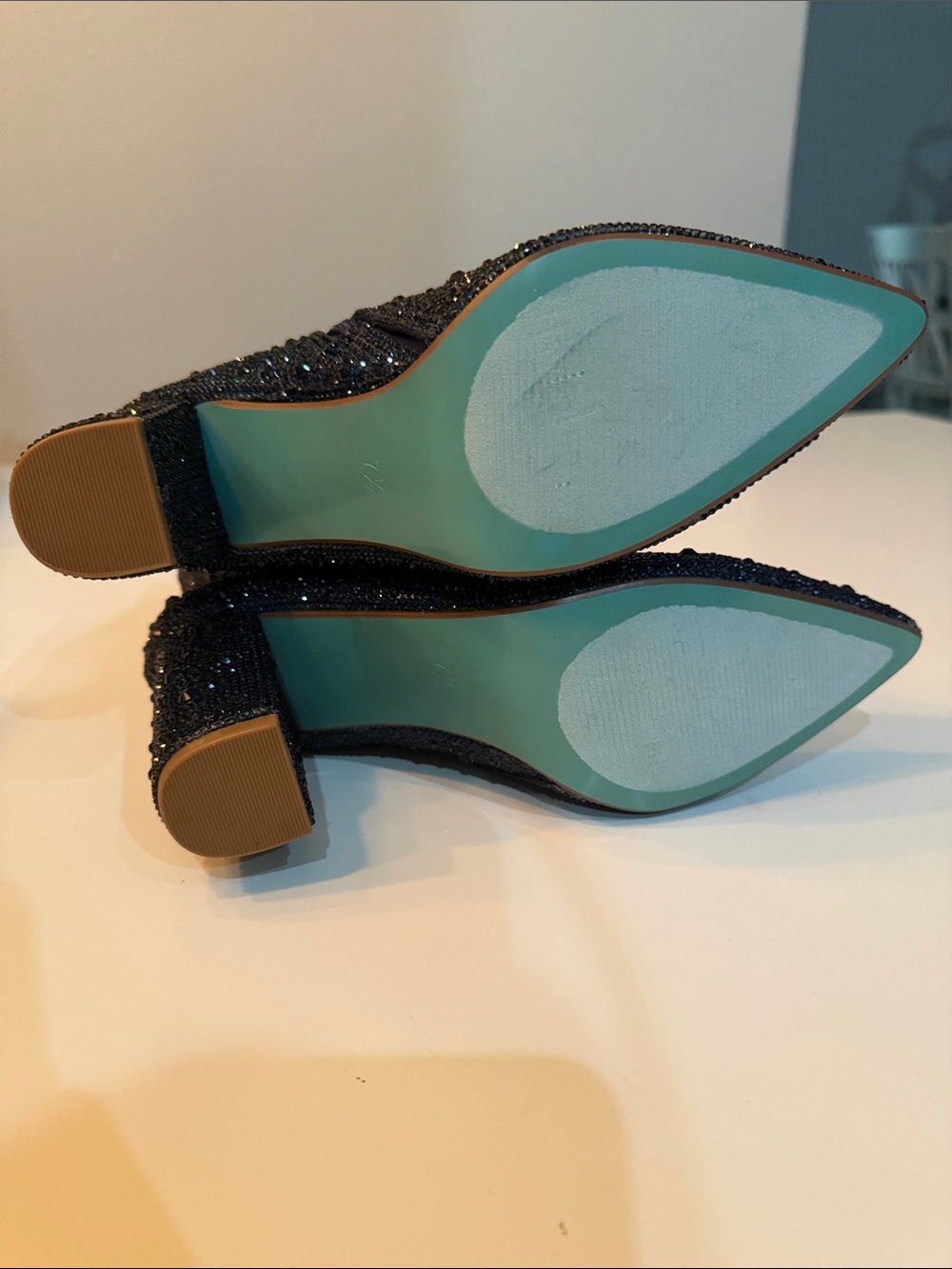 NWOT Betsey Johnson Navy Cady Ankle Boots - Picture 5 of 5